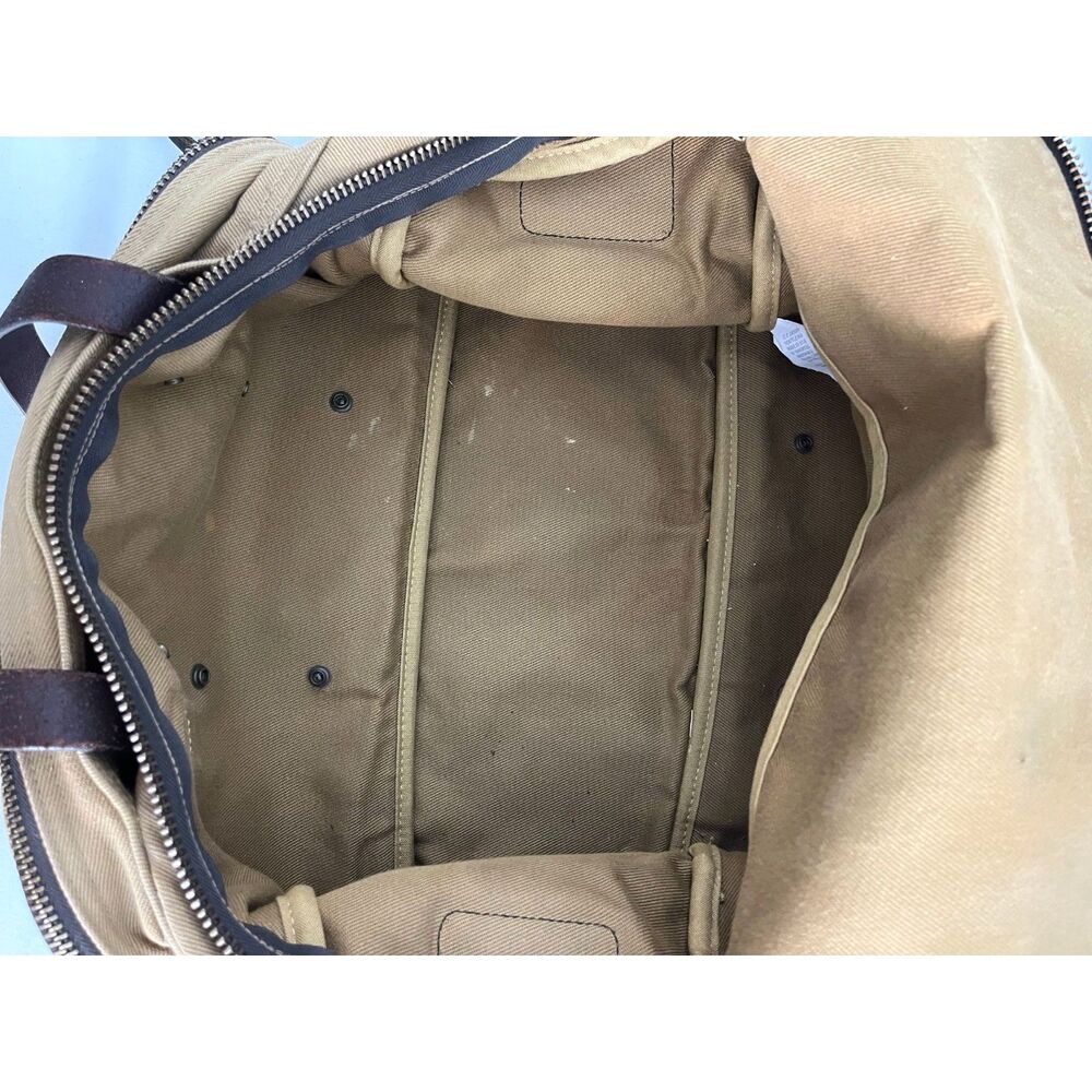 Vintage Filson Compartment Bag Rugged Tan Twill & Saddle Style 264 Old Stock Bag - Picture 12 of 16
